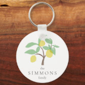 Familienaam Lemon Fruit Sleutelhanger (Voorkant)