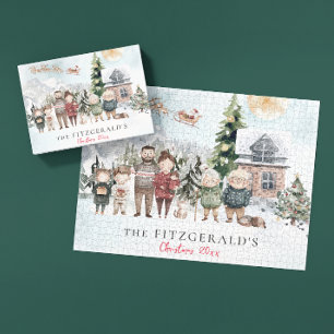 Familienaam   Lief familiefoto Legpuzzel