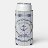 Familienaam marine Anchor Rope Nautical (Seltzer Voorkant)