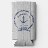 Familienaam marine Anchor Rope Nautical (Achterkant)