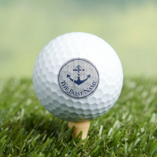 Familienaam marine Anchor Rope Nautical Golfballen
