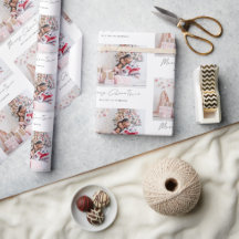 Familienaam Naam Script Patroon Vrolijk Kerstfeest