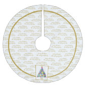 Familienaam Rustic Texas - kerstboom Kerstboom Rok (Voorkant)