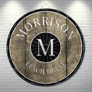 Familienaam Rustic Wood Dartbord