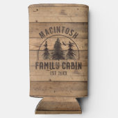 Familienaam Rustic Wood - Gepersonaliseerd (Achterkant)