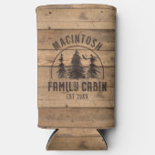 Familienaam Rustic Wood - Gepersonaliseerd (Voorkant)