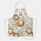 Familienaam Rustiek Pasen Beige Schort (Voorkant)