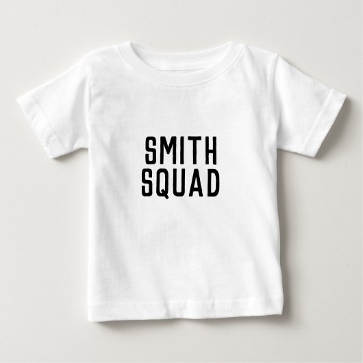 Familienaam Squad | Moderne trendy stijl (Voorkant)
