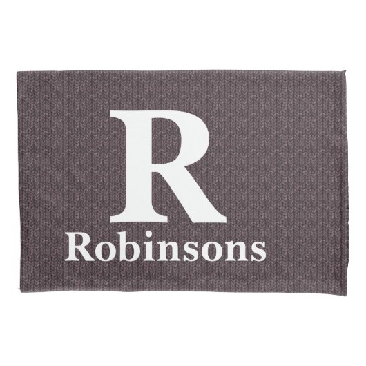 Familienaam Sweater Pillowcases Kussensloop (Voorkant-Links)