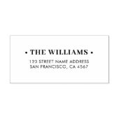 Familienaam Thuisadres Zelfinktende Stempel (Design)