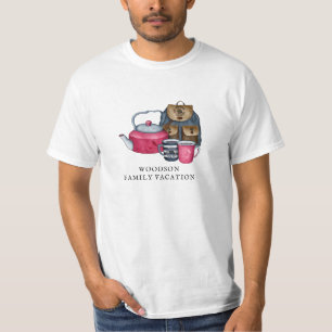 Familienaam Vacking Camping Trip van de familie va T-shirt