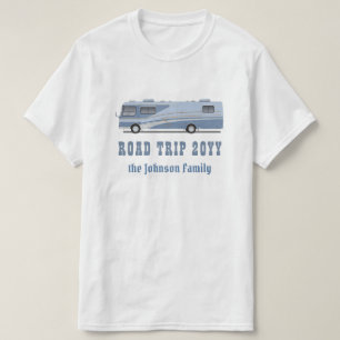 Familienaam van de familie van de ritten RV-kampee T-shirt