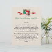 Familienieuws Kerstmis - Persoonlijke briefhoofd (Staand voorkant)