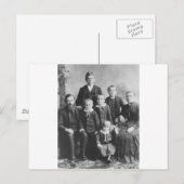Familieportret 1900 briefkaart (Voorkant / Achterkant)