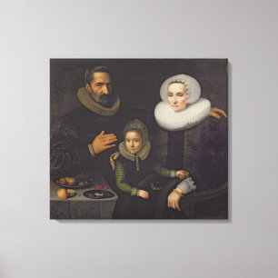 Familieportret Canvas Afdruk