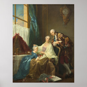 Familieportret - François-Hubert Drouais Fine Art Poster