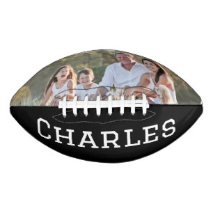 Familieportret met naam american football