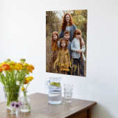 Familieportret Verticale scriptnaam Folie Afdrukken (Laag (Keuken))