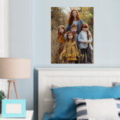 Familieportret Verticale scriptnaam Folie Afdrukken (Insitu (Slaapkamer))