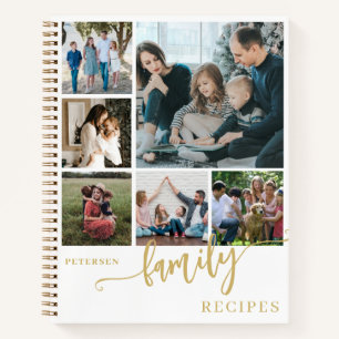 Familierecepten foto collage receptenboek notitieboek