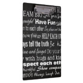 Familieregels Achternaam Gepersonaliseerde Cus Cli Klembord (Rechts)