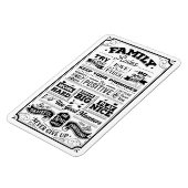 Familieregels zwart-wit magneet (Linkerzijde)