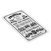 Familieregels zwart-wit magneet (Rechterzijde)