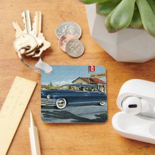  familiereis, laatste-kantsgasstation sleutelhanger