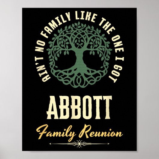 Familiereünie 2025 bijpassend ontwerp - Abbott - C Poster (Voorkant)
