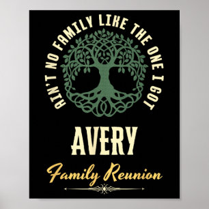 Familiereünie 2025 bijpassend ontwerp - Avery Poster