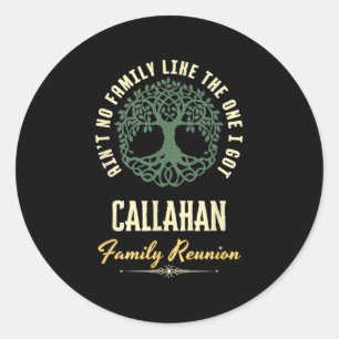 Familiereünie 2025 bijpassend ontwerp - Callahan Ronde Sticker