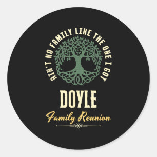 Familiereünie 2025 bijpassend ontwerp - Doyle Ronde Sticker