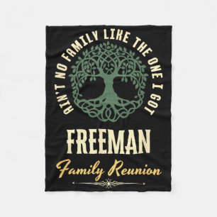 Familiereünie 2025 bijpassend ontwerp - Freeman Fleece Deken