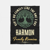 Familiereünie 2025 bijpassend ontwerp - Harmon Fleece Deken (Voorkant)