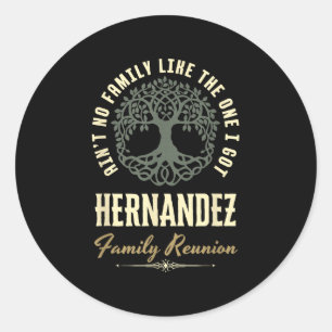 Familiereünie 2025 bijpassend ontwerp - Hernandez Ronde Sticker