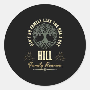 Familiereünie 2025 bijpassend ontwerp - Hill Ronde Sticker