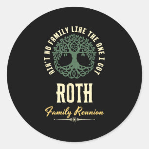 Familiereünie 2025 bijpassend ontwerp - Roth Ronde Sticker