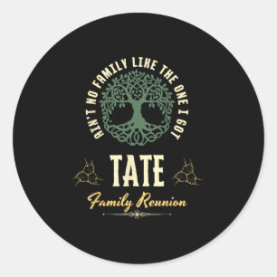 Familiereünie 2025 bijpassend ontwerp - Tate Ronde Sticker