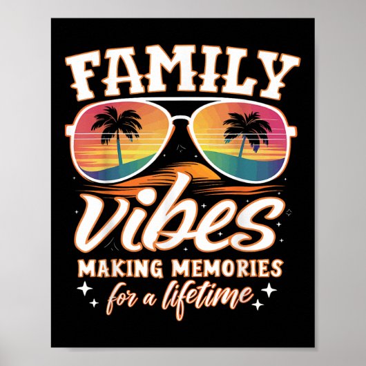 Familiereünie 2025 Familie Vibes Making Memories M Poster (Voorkant)