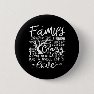 Familiereünie 2025 Shirt Familie Matching Reünie Ronde Button 5,7 Cm