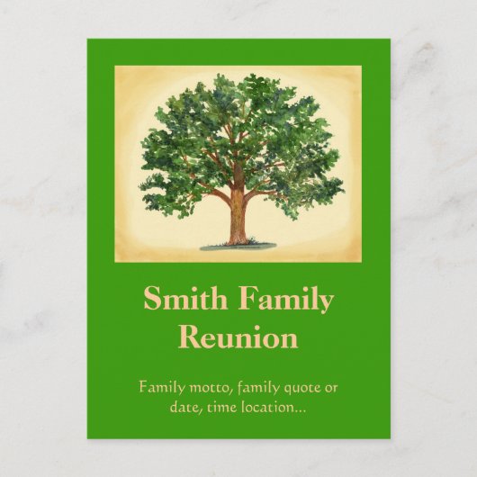 Familiereünie Briefkaart Uitnodigen... (Voorkant)