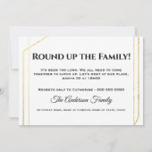 Familiereünie DIY 5 foto informeel bij elkaar Bedankkaart (Achterkant)