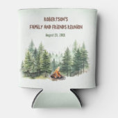 Familiereünie naam Forest Campfire Green Blikjeskoeler (Voorkant)