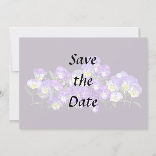 Familiereünie Pansy Save The Date (Achterkant)