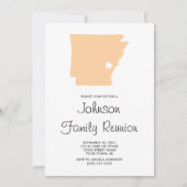 Familiereünie Peach Arkansas Kaart (Voorkant)