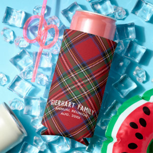 Familiereünie Red Plaid Stewart Tartan Custom