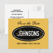  familiereünie Save the date briefkaarten (Voorkant / Achterkant)