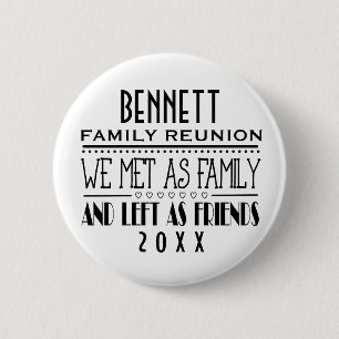 FAMILIEREÜNIE SOUVENIR AANDENKEN CADEAU RONDE BUTTON 5,7 CM