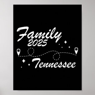 Familiereünie Tennessee Road Trip 2025 Zomer Vac Poster