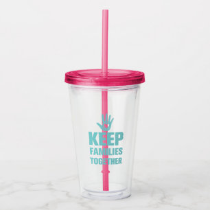 Families bij elkaar houden acryl drinkbeker